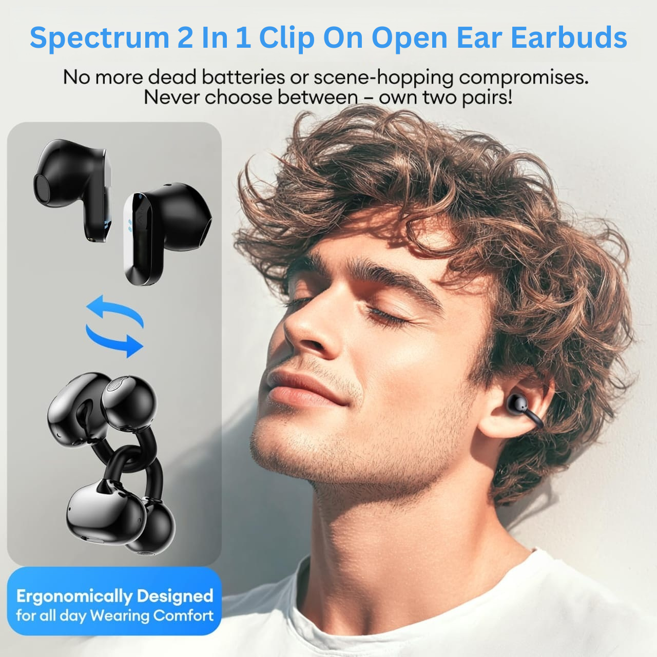 Wireless Earbuds with Touch Screen Headphones