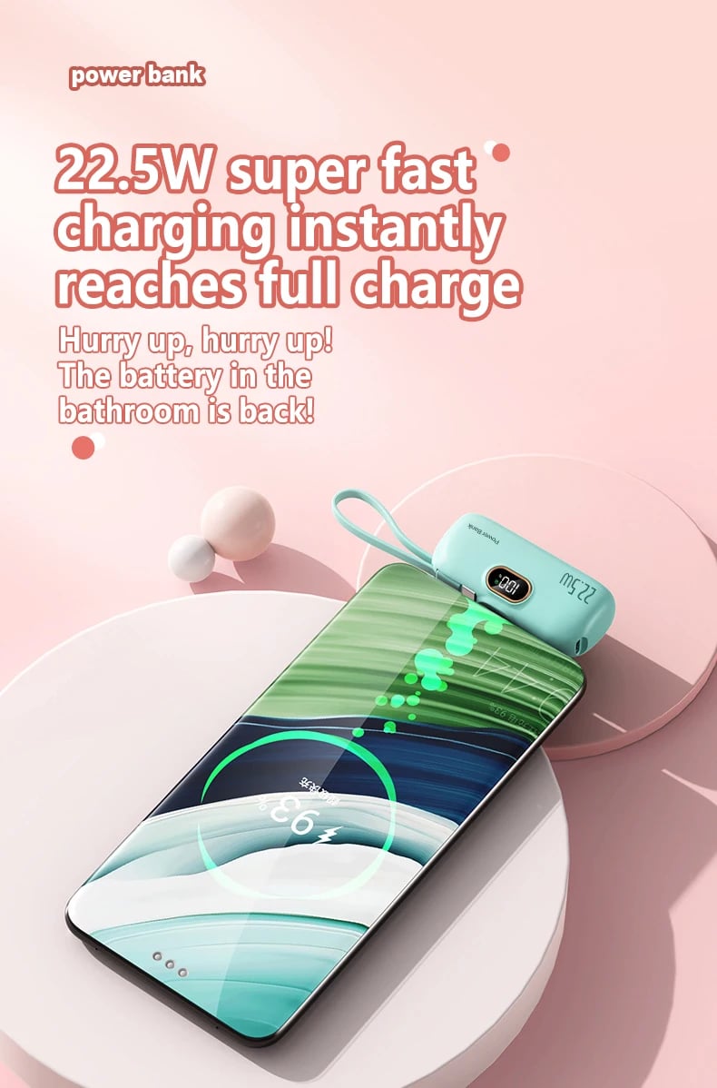 🔥🔥5000mAh Mini Portable Charger Power Bank for phone