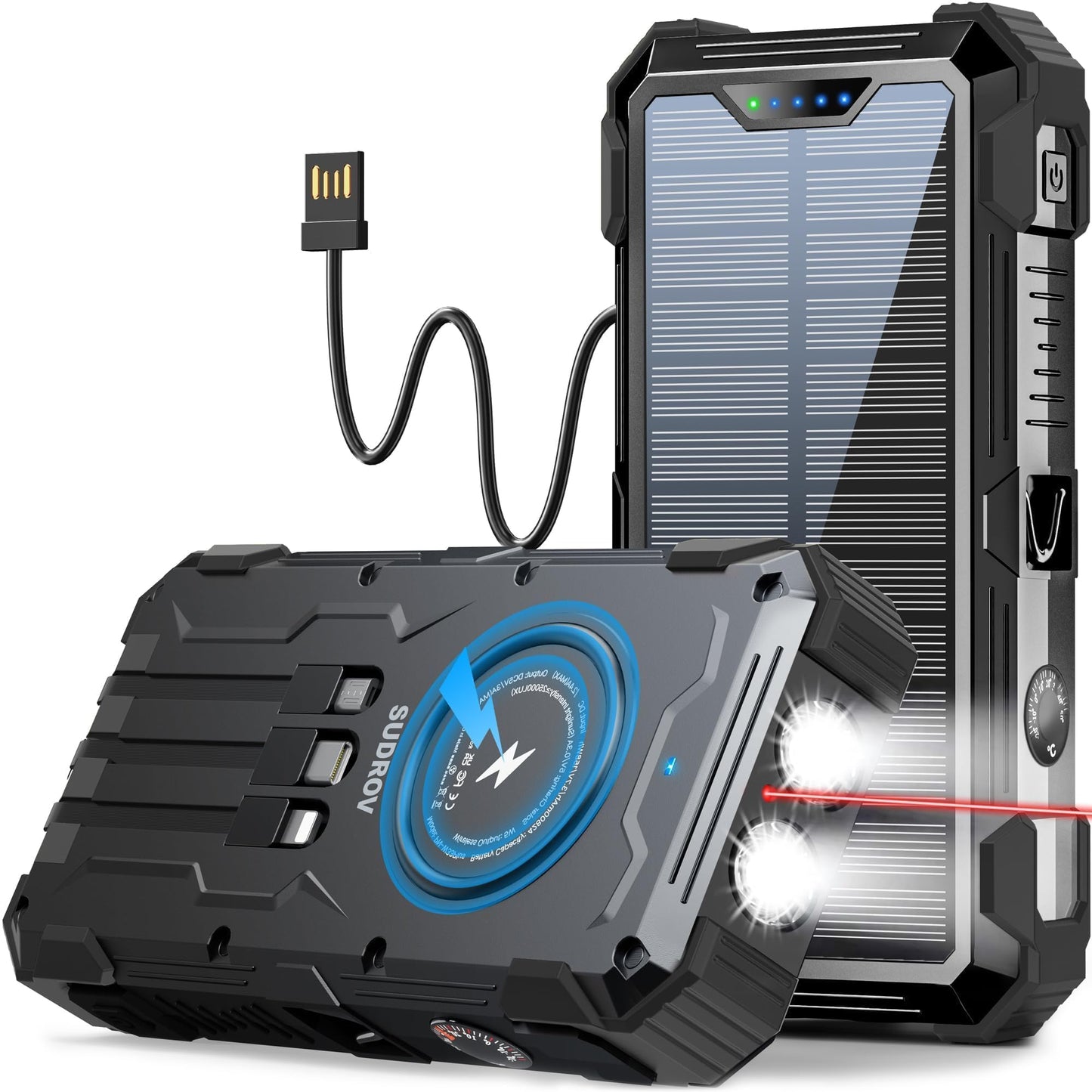 PN-W33A Solar Power Bank 42,800mAh