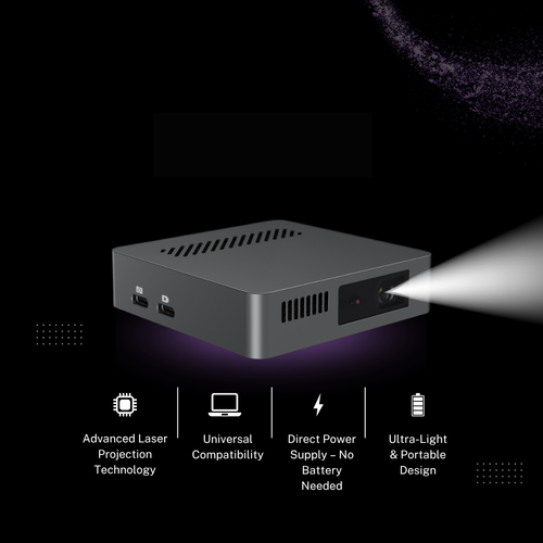 1080P Mini Laser Projector with Autofocus